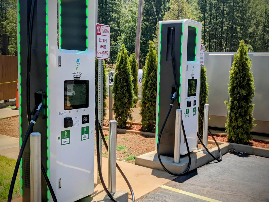 four ultra-fast public EV chargers